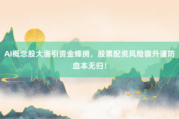 AI概念股大涨引资金蜂拥，股票配资风险骤升谨防血本无归！
